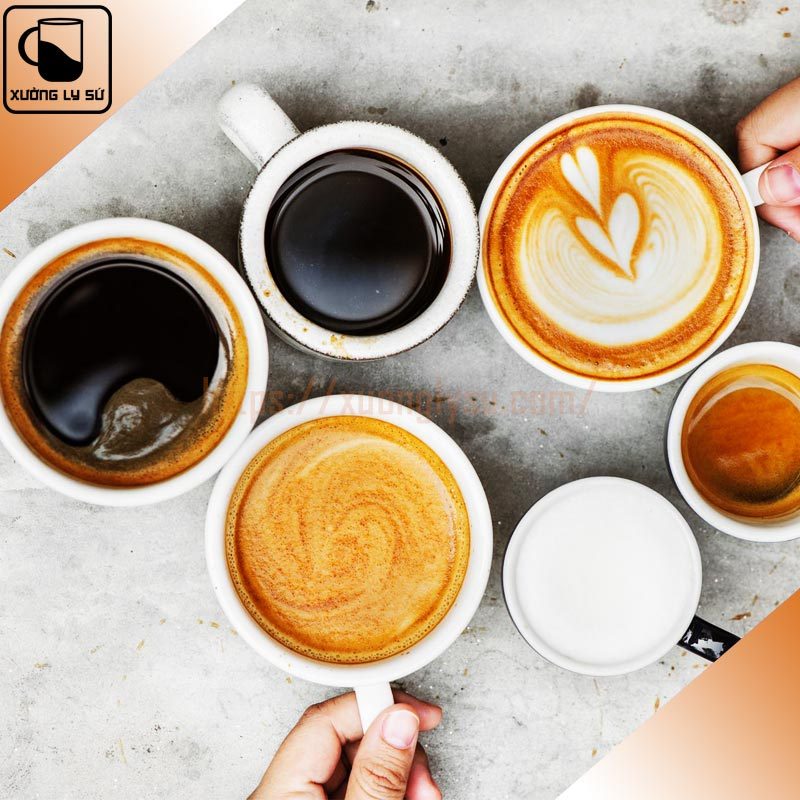 Xưởng sản xuất ly cafe Latte theo yêu cầu số lượng lớn