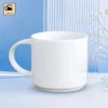 Ca Sứ Trắng Dáng Thấp Quai Tròn
